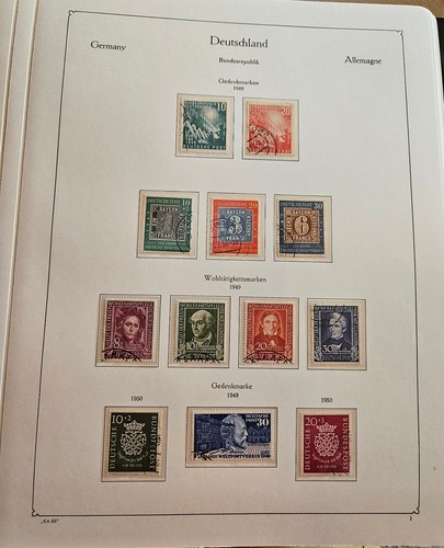 Brd sammlung gestempelt 1949 - gestempelt,
