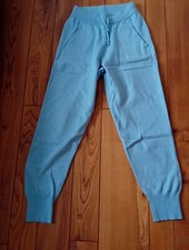 Wellness - Anzug Strickanzug Hausanzug hellblau Mischgewebe Gr. S