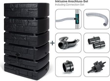 Kreher XXL Wassertank Regentonne "Tower Stone" 500 Liter in Anthrazit
