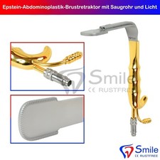 Epstein-Abdominoplastik-Brustretraktor mit Saugrohr und Licht Breast Retractor