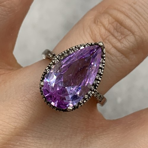 Amethyst ring 925 sterling - ring,