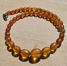 Bernstein Kette Königsberger Schliff, ca. 18 gramm