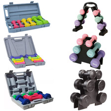 Neopren Hex Hantel Handgewicht Sets mit Trageständer/Koffer Anti-Roll Anti-Rutsch
