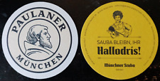 Bierdeckel München vom Oktoberfest: Paulaner Brauerei - Münchner Stubn Festzelt3