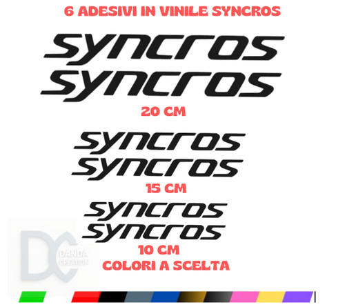 Kit aufkleber syncros - 6,