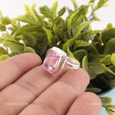 Rechteckig Morganit Stein 925