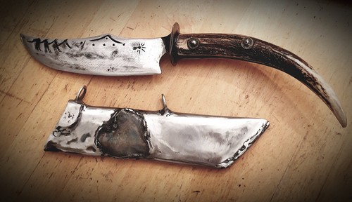 Handgeschmiedetes messer - ,