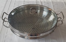 Silit Wok Dim Sum - Edelstahl 18/10 Ø 36,0 cm - wurde 1x  benutzt - wie neu 1a