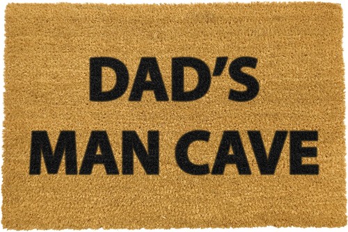 Dads man cave mat artsy - cave,