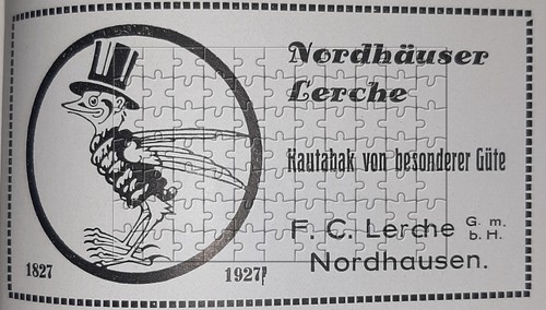 Werbeanzeige 1927 nordhäuser - 1927,