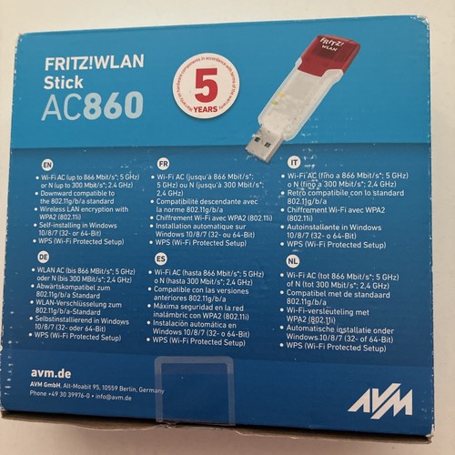 Avm fritz wlan stick - avm, 860