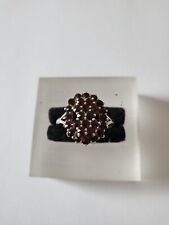 Jugendstil  Silber  Ring  Granaten Böhmische Granaten   Antikschmuck