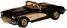 Chevrolet Corvette C1 offen 59 schwarz Modellauto 73216 Motormax 1:24