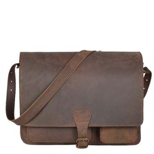 Ruitertassen Umhängetasche Leder Posttasche Messenger Lehrertasche ranger braun