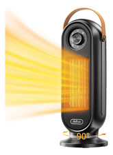 Heizlüfter Heizgerät Elektrische Heizung Space Heater kompakt tragbar schwarz