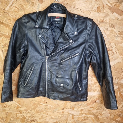 Leder biker jacke schwarz - biker,