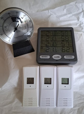 TFA Dostmann Digital Funk-Thermo-Hygrometer Set 3 Sender + 1 Stück Analog TCM