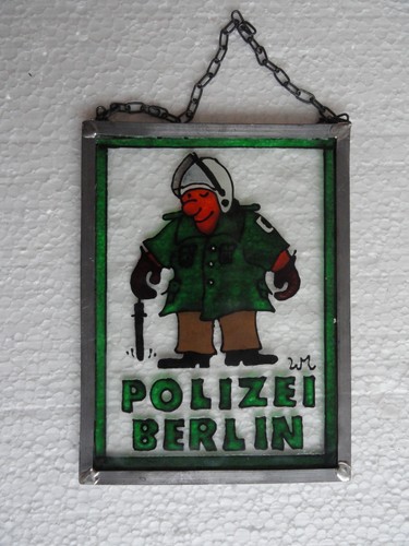 Glasbild polizei berlin - polizei,