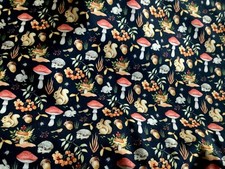 Neu Stenzo ÖkoTex Baumwolljersey mit Waldtieren auf dunkelblau 50x150cm Neu 