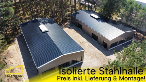 Isolierte stahlhalle 20x30x5m - isolierte,