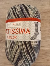 Schoeller + Stahl Fortissima Color Sockenwolle Ahoi grau schwarz 4fach 100 g