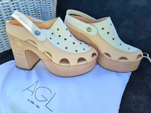 Agl ledersandale clogs - agl,