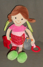 SIGIKID PUPPE STOFFPUPPE   SPIELPUPPE MIT RASSEL QUIETSCHER UND MEHR