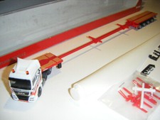 Herpa MAN TGX Gattowind Windradflügel Schwertransport Teletrailer
