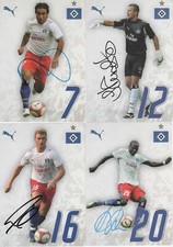 5 HSV Autogrammkarten Orig