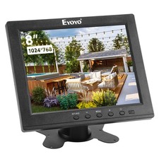 Eyoyo 8'' HDMI Monitor 4:3 TFT LCD Unterstützung VGA BNC AV Ypbpr Eingang für PC
