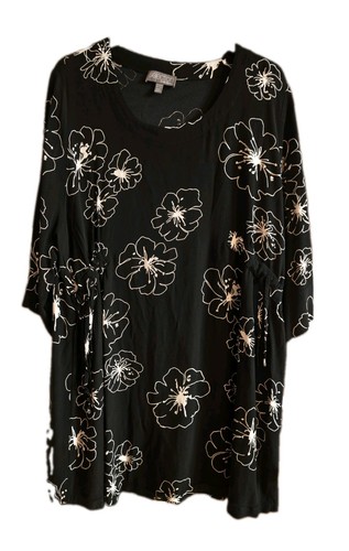 Bluse tunika schwarz mit - tunika,