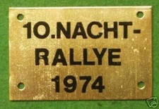 schöne DDR Plakette 10. Nacht