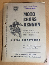 Rennprogramm Moto Cross Rennen