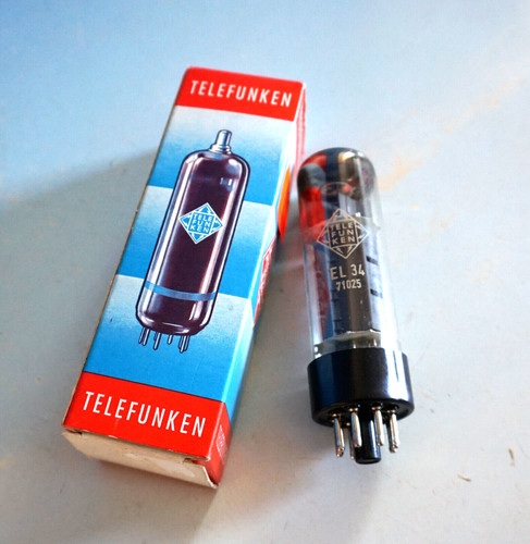 Vintage telefunken el34 röhre - vintage,