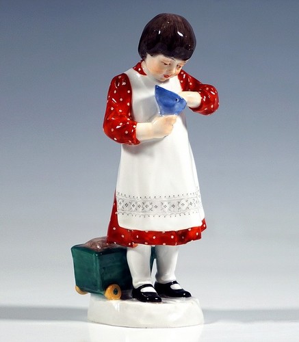 Meissen figur mädchen - meissen,