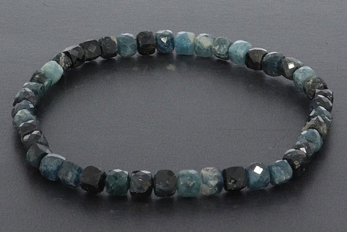 Blauer turmalin würfel - blauer,