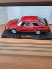 Modellauto Saab 900 Turbo, 1:18, Rot, MCG 18340, Neu Mit Karton