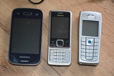 3 Alte Handys Nokia und Samsung ungetestet eins davon Model 6300