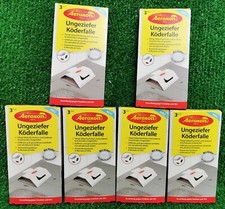 6x3 Stück Aeroxon Ungeziefer Köderfalle für Silberfischchen Leimfalle Versand 0€
