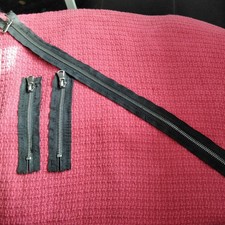 3 STÜCK REIẞVERSCHLÜSSE METALLZÄHNE BRAUN LÄNGE, 1x 50cm, 2x 12 cm, METALLZIPPER