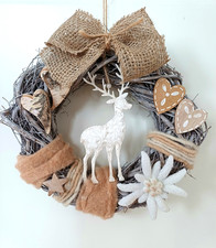 Winter Türkranz Landhaus mit