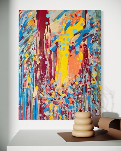 Original abstrakt malerei - original,