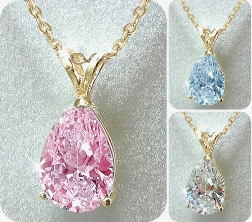 Damen halskette 14k vergoldet - damen,