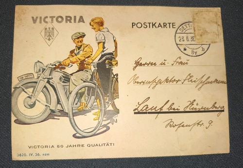 Victoria werbepostkarte 1936 - victoria,