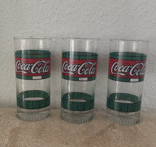 3x Coca Cola Glas 0,3l alt selten Nostalgie Retro 80er Jahre  nie benutzt