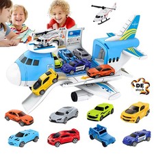 10-in-1 Transport Flugzeug Spielzeug ab 3 Jahre Transport Flugzeug für Kinder*