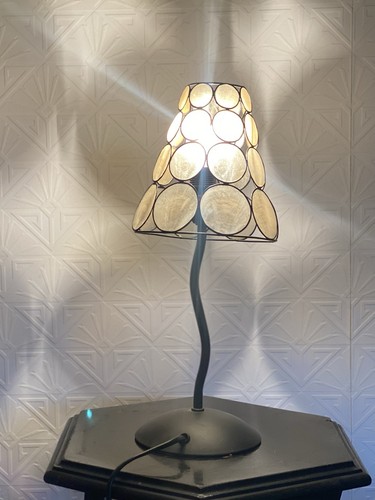 Capiz muschel tischlampe - muschel,