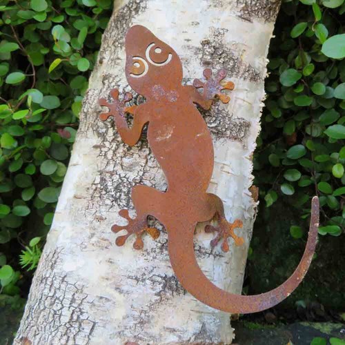 Gecko salamander edelrost - gecko,