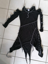 Tunika + Shirt + Kleid + schwarz + S + Goa + Psy + BoHo + Gothic + cut outs