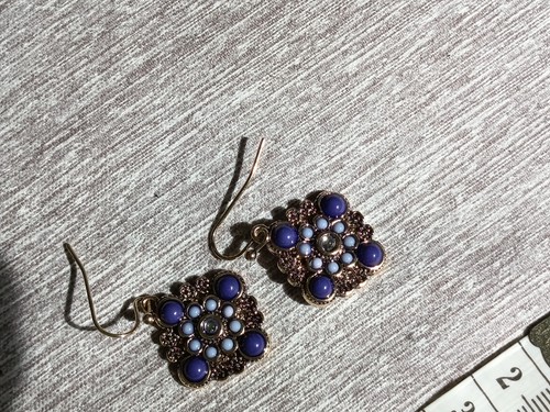 Boho ohrringe ohrhänger lila - ohrringe,